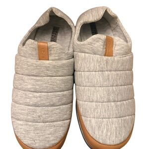 Strive Basel Mens Grey Quilted Jersey Orthotic Slipper Mules Size US 10 EU 43